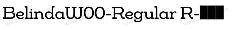 BelindaW00-Regular R字体转换